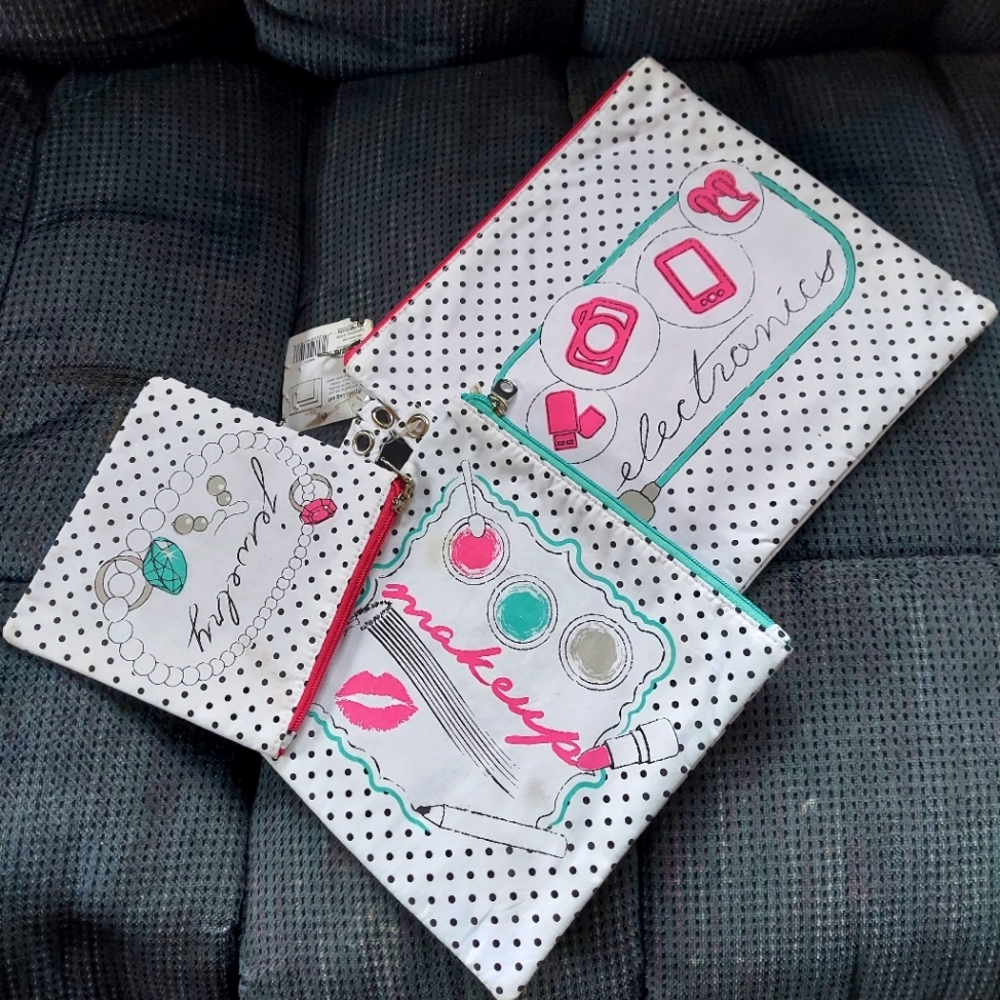 Set of 3 zipper bags
